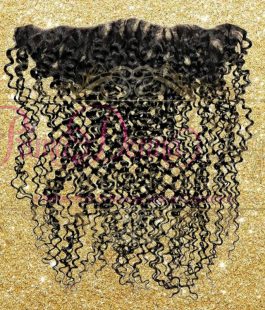 Kinky Curly Gold Glitter Frontal Low (1)